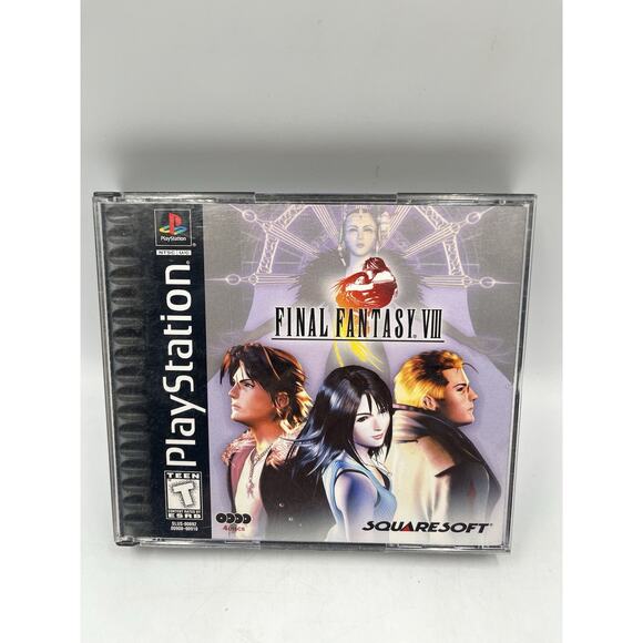 Final Fantasy VIII 8 (PlayStation 1, 1999) PS1 Black Label CIB Tested - Picture 1 of 16